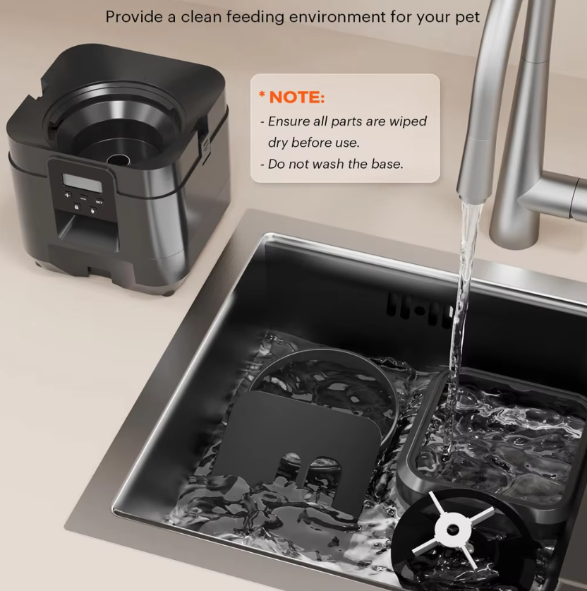 Smart WiFi Automatic Pet PawFeeder with Timed Portion Control - Both for Dogs & Cats