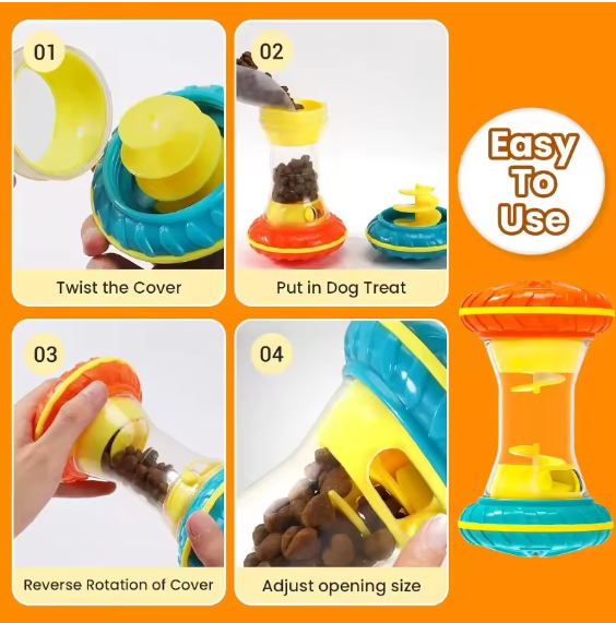 PawPuzzle Toy - Interactive Treat Dispensing Puzzle Feeder for Dogs
