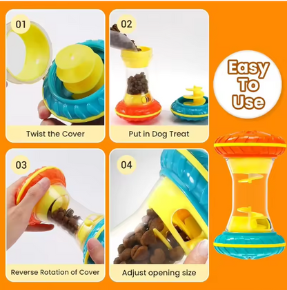 PawPuzzle Toy - Interactive Treat Dispensing Puzzle Feeder for Dogs